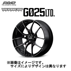 レイズ ボルクレーシング G025 LTD (4本セット) 5/112 19x8.5J +22 プレスドブラッククリアー (KK) 06929852220KK