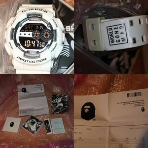 BAPE G-SHOCK GD-100 15SSエイプジーショックホワイト