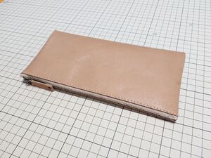 レザー◆本革 ペンケース 牛革 210x102mm 36g 9 ライトキャメル ベージュ