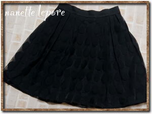 ☆nanette lepore　ナネットレポー　メッシュスカート　黒☆