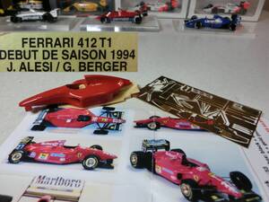 ★★ 絶版・デビュー仕様！！ フェラーリ412T1・ferrari 412T1・アレジ・ベルガー ★★