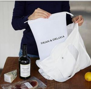 新品未開封正規品 DEAN&DELUCA クッションバッグインバッグ　ホワイト Lサイズ