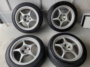 【希少】ENKEI RP-01　17インチ　9J　PCD114.3　5穴　ET22　ハブ径約73　GOODYEAR　REVSPEC　235/45R17　2013年