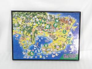 [R2270]ジグソーパズル ポケットモンスター ポケモン図鑑 緑 完成品