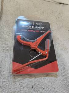 Kyser X Fender　QUICK-CHANGE CAPO FIESTA RED　エレキギター用　カポ ■mg2