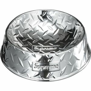 【新品 銀 23SS Diamond Plate Dog Bowl】 supreme シュプリーム ダイヤモンドプレートドッグボウル 犬 餌入れ silver シルバー