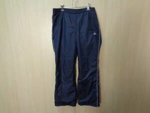 333◆adidas climaproof アクティブパンツ◆アディダス size:M ネイビー系 ポリエステル100％ 撥水加工 レディース ボトムス アウトドア 5C