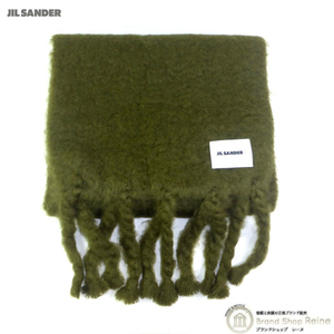 ジルサンダー （JIL SANDER） ジルサンダー+ ウール モヘア ロング マフラー ライトパステルグリーン（未使用品）中古