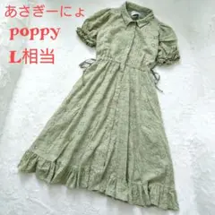 限定 完売品 poppy あさぎーにょ コットンレースワンピース L相当