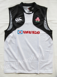 メンズ 4L 未使用 カンタベリー ラグビー日本代表 選手支給品 ノースリーブシャツ タンクトップ 袖なし CANTERBURY JAPAN PR SLEEVELESS