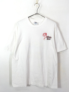 レディース 古着 90s USA製 「NASTY GirL」 バラ グラフィック デザイン 両面 プリント Tシャツ L 古着