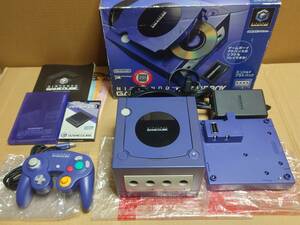 任天堂ゲームキューブ本体+ ゲームボーイプレイヤーバイオレット 動作品/ Nintendo GAMECUBE+ GAMEBOY PLAYER