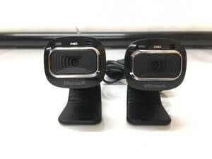 A21623)Microsoft LifeCam HD-3000 WEBカメラ 中古動作品2台セット