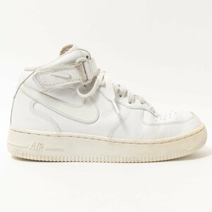 NIKE ナイキ 366731-100 AIR FORCE 1 エアフォース 1 ハイカットスニーカー シューズ ホワイト 23.5cm レディース レザー レースアップ 靴