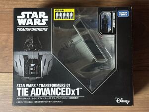 【開封済中古品】スター・ウォーズ トランスフォーマー 01 タイ・アドバンストx1 初回特典付 スターウォーズ