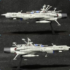 A02 アンドロメダ 複数主砲換装可能　宇宙戦艦ヤマト メカコレクション アンドロメダブラック改造品　完成品