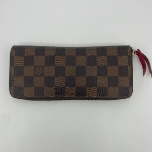 ルイヴィトン　ダミエ　エベヌ　ポルトフォイユ　クレマンス　長財布　ジッピーウォレット　スリーズ 赤　レッド　n60534 LOUIS VUITTON