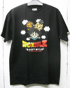 L 送料無料 BAPE × DRAGON BALL Z TEE L BLACK BRAND NEW A BATHING APE BABY MILO ドラゴンボール エイプ Tシャツ L 未使用 新品 黒