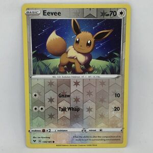 【複数同梱送料一律】 ポケモンカード 海外 イーブイ 130/185 リバースホロ SWSH 英語 ポケカ リバホロ （検索用 イーブイヒーローズ