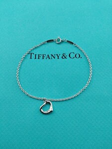 新品 正規品 ティファニー tiffany&co. ブレスレット シルバー ティファニー オープンハート 箱 巾着 紙袋 プレゼント