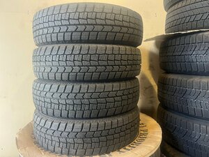 155/65R13 DUNLOP WINTERMAXX WM02 2022年製 バリ山 スタッドレスタイヤ 4本セット K33