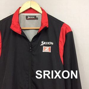 【美品 良品】スリクソン SRIXON ゴルフ ビックロゴ ウィンドジャケット 非売品 ブラック メンズ Mサイズ ～#