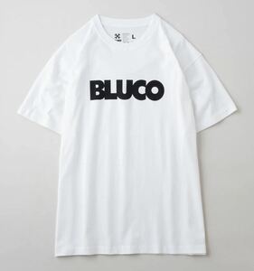 BLUCO/ブルコ　プリントTEE logo white/black L