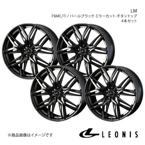 LEONIS/LM GRヤリス 10系 RS アルミホイール4本セット【19×8.0J 5-114.3 INSET43 PBMC/TI】0040841×4