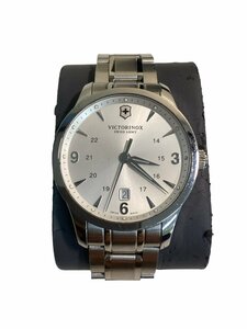 ★VICTORINOX ビクトリノックス クォーツ腕時計 アナログ ステンレス SWISS ARMY 動作 ジャンク品0.13kg★