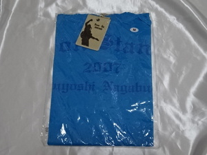 送料185円・R164■ 長渕剛　未開封のROCK ON Tシャツ Mサイズ　水色　 2007 COME ON STAND UP