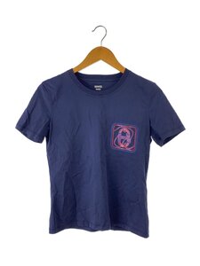 HERMES◆23SS/Tシャツ/40/コットン/NVY/3E4625DL