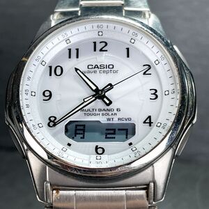 美品 CASIO カシオ wave ceptor ウェーブセプター マルチバンド6 WVA-M630D-7A 腕時計 アナデジ 電波ソーラー タフソーラー 動作確認済み