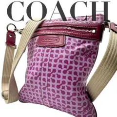 COACH コーチ ショルダーバッグ 肩掛け パープル ユニセックス