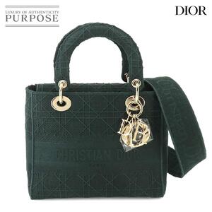 未使用 展示品 クリスチャン ディオール Chiristian Dior レディディーライト ミディアム 2way ハンド ショルダー バッグ 90256755