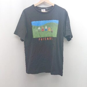 ◇ merry jenny ミッフィー キャラクター ラウンドネック カジュアル 半袖 Tシャツ サイズF ブラック レディース E