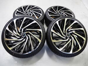 美品 BADX テンペストVX 19inch 7.5J 5H100 +48 バリ山 LS EXE 215/35R19 50系 30系 プリウス カローラツーリング カローラスポーツ