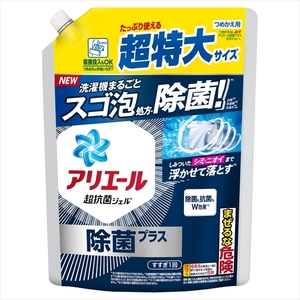 まとめ得 アリエールジェル除菌プラス つめかえ超特大サイズ Ｐ＆Ｇ 衣料用洗剤 x [6個] /h