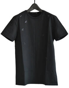 ディオールオム DIOR HOMME スパンコール BEE刺繍Tシャツ 黒 S Y-264067