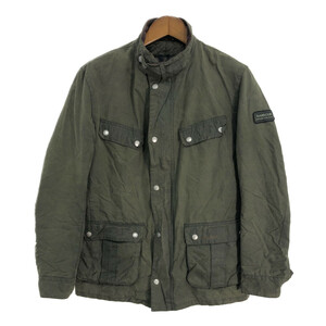 Barbour バブアー INTERNATIONAL インターナショナル DUKE デューク オイルドジャケット オリーブ (メンズ L) 中古 古着 R3586