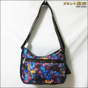 *未使用 LeSportSAC レスポートサック クラシックホーボー ショルダーバッグ Alices garden 花柄 ナイロン 7520 F033*