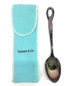 1000円スタート 食器 TIFFANY&Co. STERLING PERETTI ITALY 1984 ティファニー スプーン 袋付き カトラリー 5 KK3015