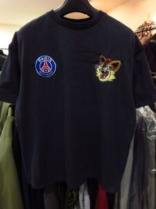 PARIS SAINT GERMAIN パリサンジェルマン 刺繍Tシャツ 紺 ネイビー NAVY XS