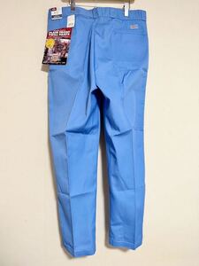 4-10 未使用 希少 USA製 Dickies ディッキーズ ツイル ワーク パンツ 40x32 PLAIN FRONT TWILL WORK PANTS ライトブルー ヴィンテージ