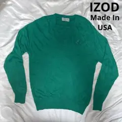 IZOD セーター　ニット　Vネック　USA製　ビンテージ