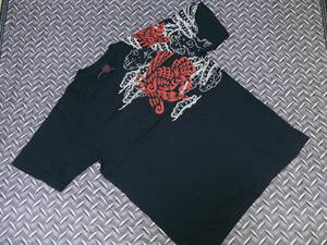 ♪CROPPED HEADS(クロップドヘッズ) 鷲トライバル◆半袖Tシャツ◆カラー：ブラック◆SIZE：M　未使用(ラスト１点物)