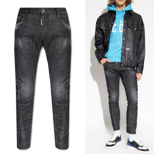 送料無料 DSQUARED2 ディースクエアード S74LB1226 S30357 ブラック TIDY BIKER JEAN デニム ジーンズ size 48