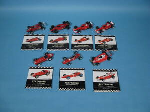 マテル ホットウィール 1/72 フェラーリ 軌跡のF1コレクション フルセット Ferrari F1 Collection of Famous cars set(中古・美品)ジャンク