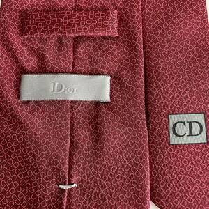 Dior(ディオール) レッド総CDロゴネクタイ