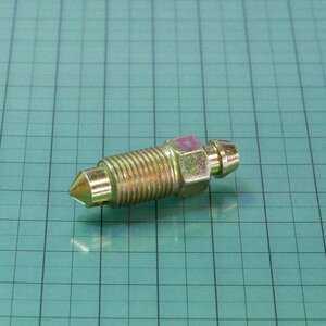 エアブリードスクリュー ネジM10ｘP1.00 工具幅10mm ニップル直径約8mm高さ7mm (エアブリーダー ボルト)