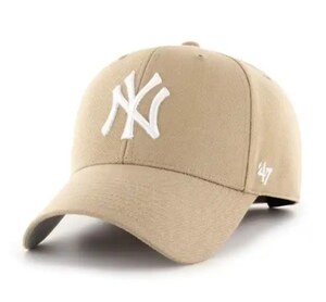 TE/47BRAND (フォーティーセブンブランド) Yankees ’47 MVP Khaki×White logo (4589467503904)